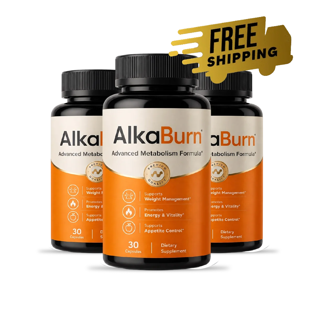 AlkaBurn 3-bottle bundle with free shipping