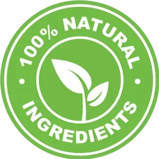 AlkaBurn natural plant-extract ingredients badge