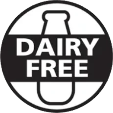 AlkaBurn dairy free badge