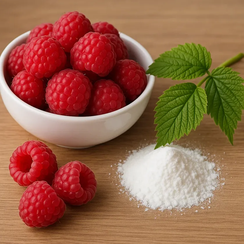 Fresh raspberries, the fruit behind the raspberry ketone aroma compound in AlkaBurn